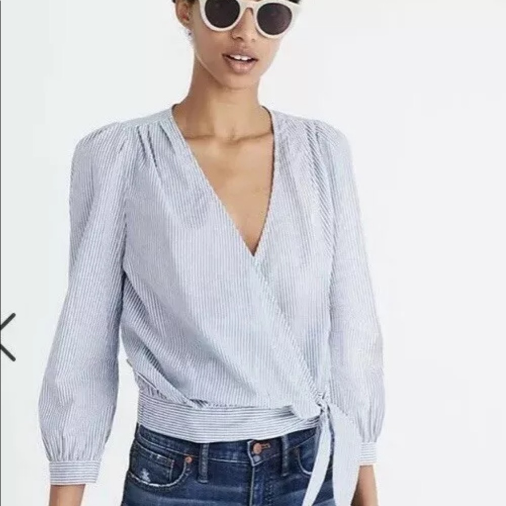 Madewell wrap top
